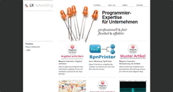 Desktop Screenshot of lx-networking.de