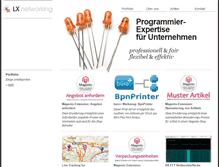 Tablet Screenshot of lx-networking.de